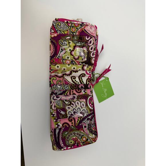Vera Bradley Very Berry Paisley Wallet Cosmetic Case Wristlet – NWT - Picture 5 of 6